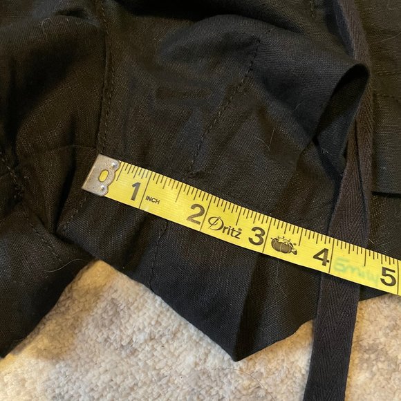 Black Mid-rise Linen-Blend Shorts Old Navy - Picture 10 of 10